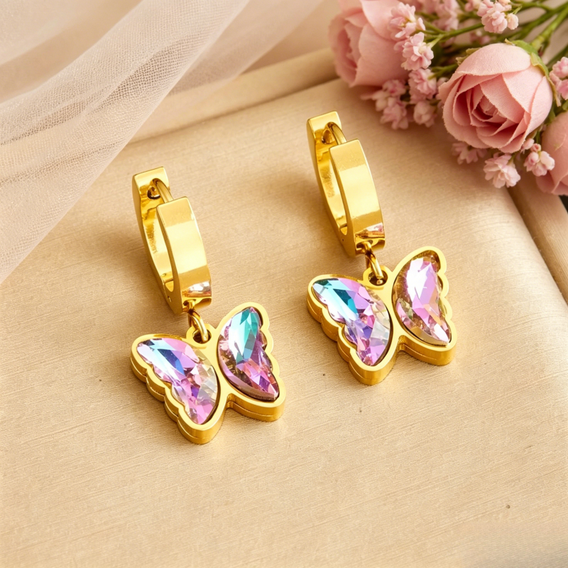 2pcs Colorful Pendant Women's Jewelry Set