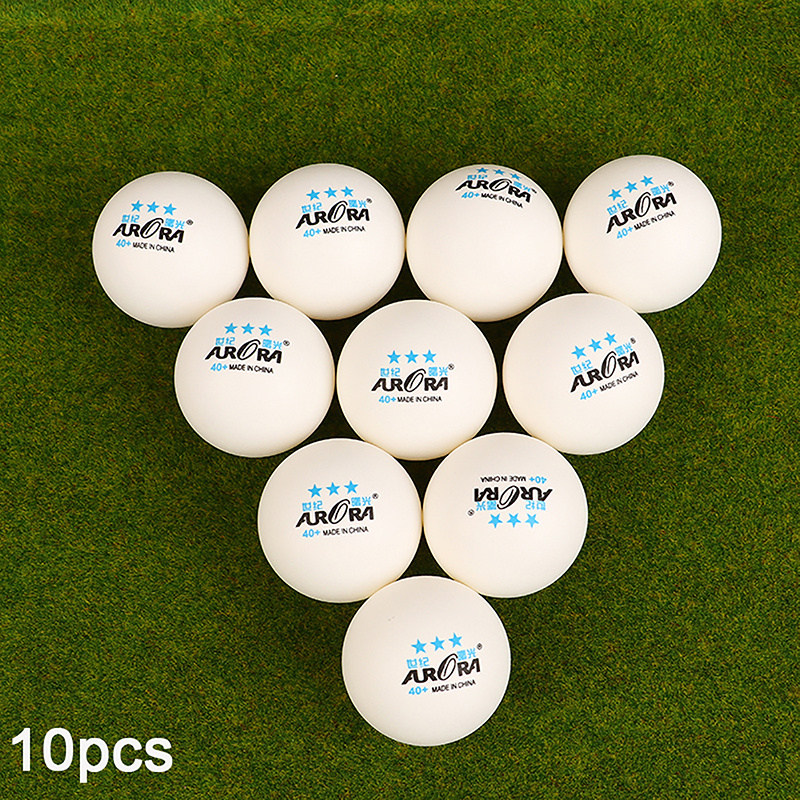 E-shop Set mit 10 professionellen Tischtennisbällen, 40 mm Durchmesser, hergestellt aus ABS, geeignet für Training und Wettkampf