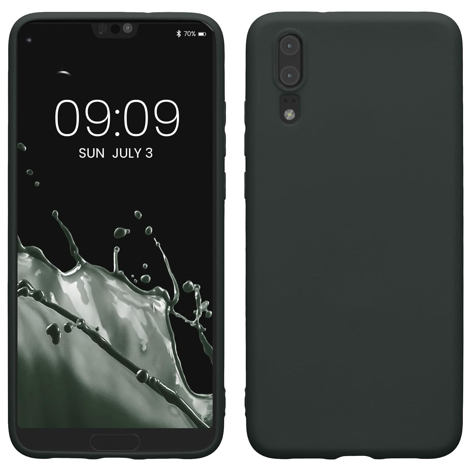 TEMU Phone Case: For Huawei P20 Case Slim Shockproof Flexible Black Matt Soft Protective Phone Case Cover