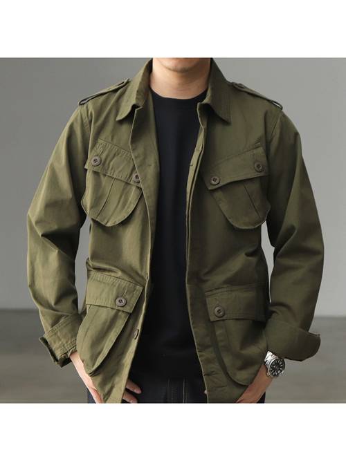 spring and summer new mens jacket lazy style lapel design long sleeves japanese aesthetic popular literary trendy solid color versatile multi pocket breathable suitable for leisure xxxl
