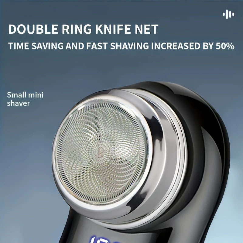 1pc Men's Electric Shaver with USB-C Fast Charging & Long-Lasting Battery - Cordless Shaver with Digital Battery Display, High Quality, Lithium-Ion Power, Compact Travel Design for Home, Office, Travel - Ideal Gift for Men, Rechargeable Shaver, Office Grooming Tool, Stylish Grooming Accessory, Home Shaving, Modern Shaving Tool, Smooth Shave, Frequent Flyers