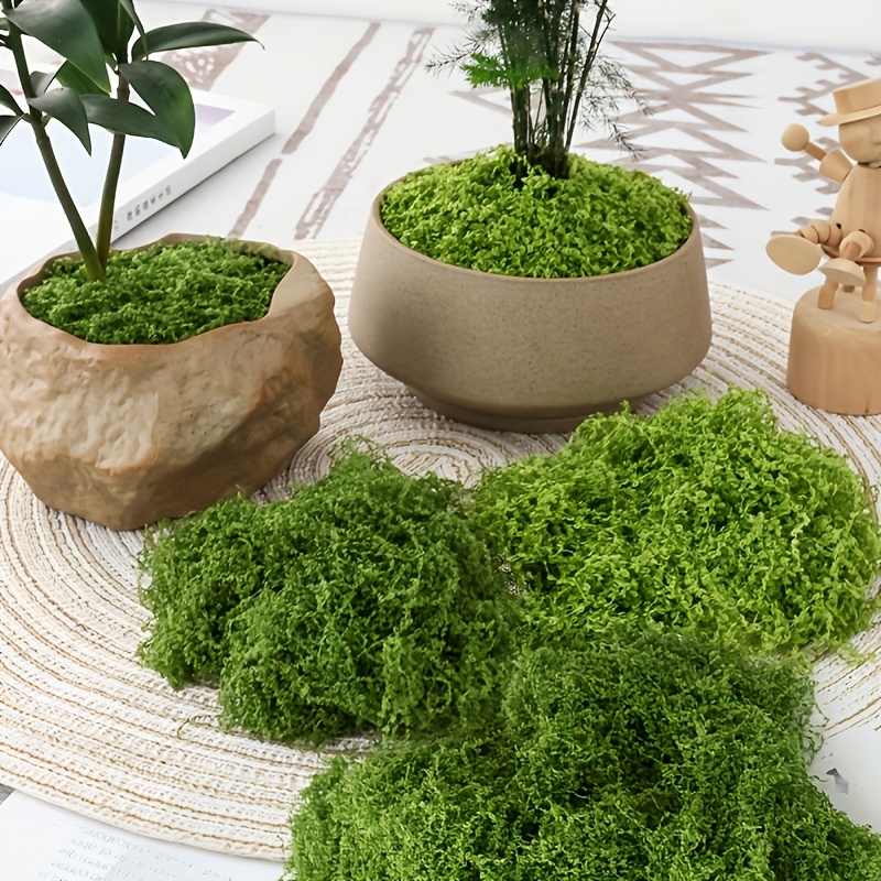 1 pack of realistic artificial moss designed for natural outdoor lawn use durable fade resistant and   garden decoration suitable for diy landscaping planters rooftop gardens and lawns no watering required easy to shape
