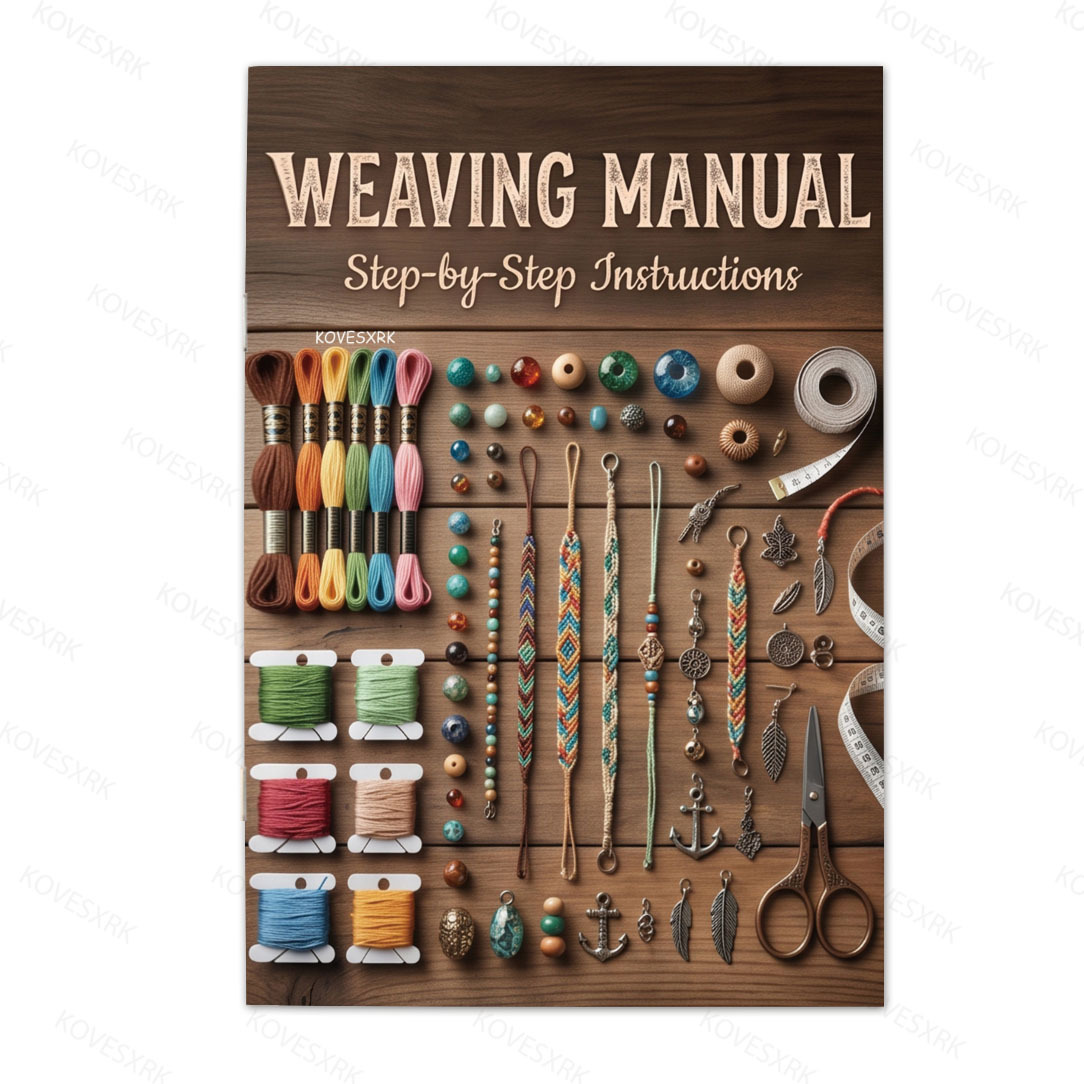 TEMU 1pc Kovesxrk Knot Weaving Manual Book With Step--step Instructions & Clear Diagrams - -scale Suitable For Crafters, Jewelry-making Guide,