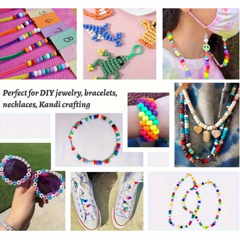 700pcs Multicolored Pony Beads for Jewelry Making