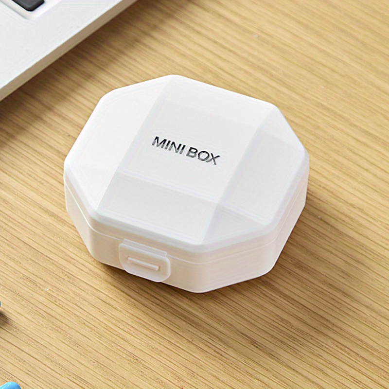Portable Plastic Medicine Organizer Box, Daily Pill Case