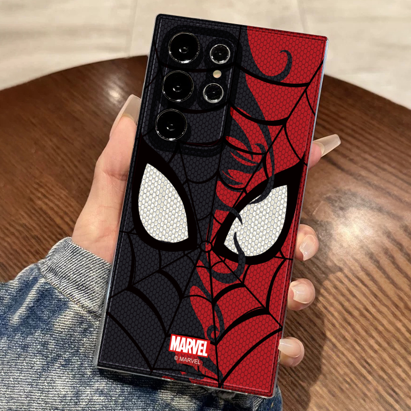 TEMU Coque de téléphone - Coque de téléphone imprimée - Marvel Spider- Coque de téléphone transparente en TPU, Garçon Bien regardant Cartoon Ins