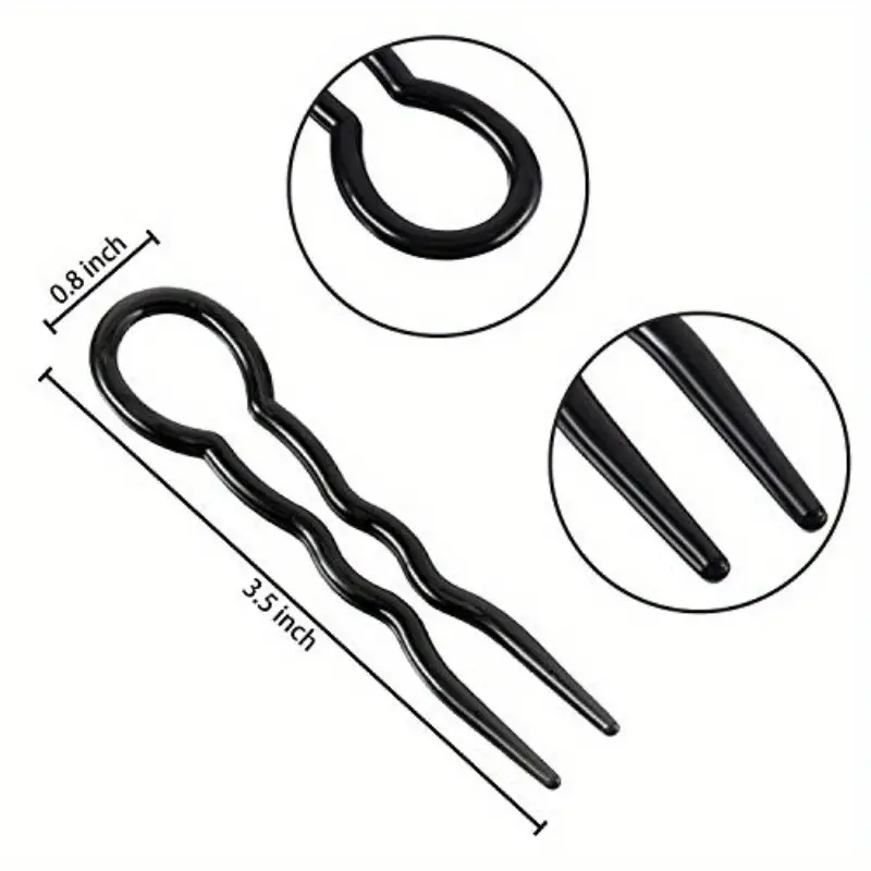 48pcs   u shaped hair pins heavy duty non   secure hold for wedding everyday formal events   hairpins for women ponytails buns braids salon home   accessories bunmaking tools sleek hairpins durable hairpins hairstyle accessories professional stylists ponytail holders   hairpins bridal   Product details 1