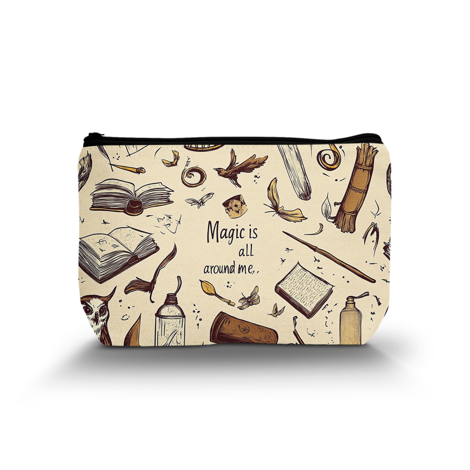 

1pc - Polyester Cosmetic Bag, Makeup , Toiletry Organizer, , , For Or