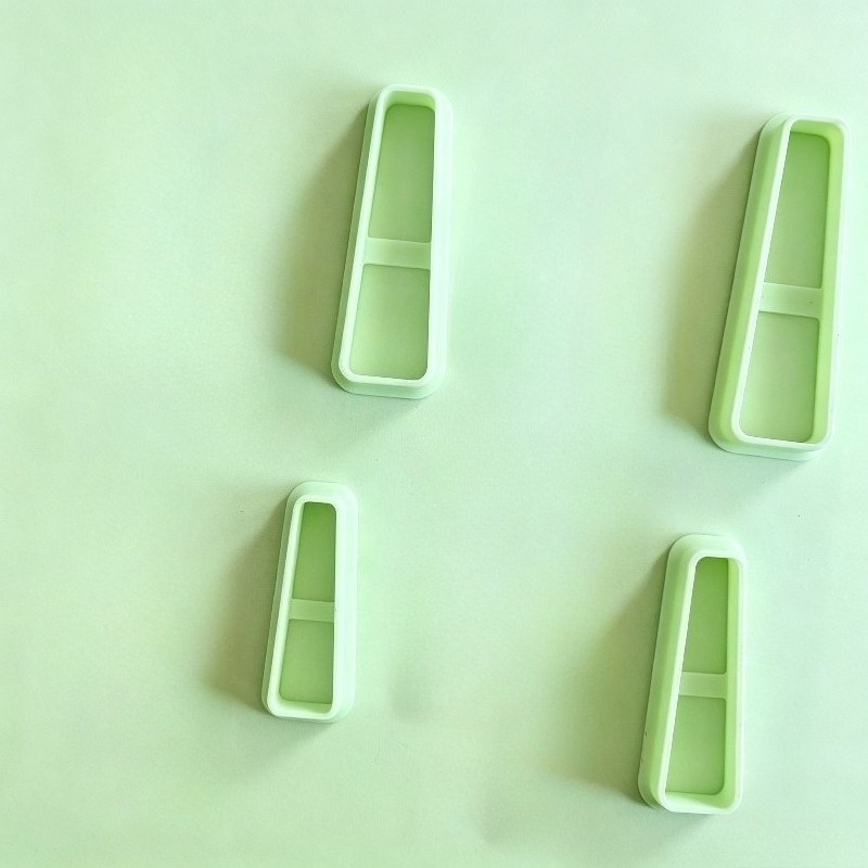 TEMU 4 cortadores trapezoidales de arcilla en diferentes tamaños, moldes de arcilla con trapezoidal geométrico, adecuados para colgantes de joyería,