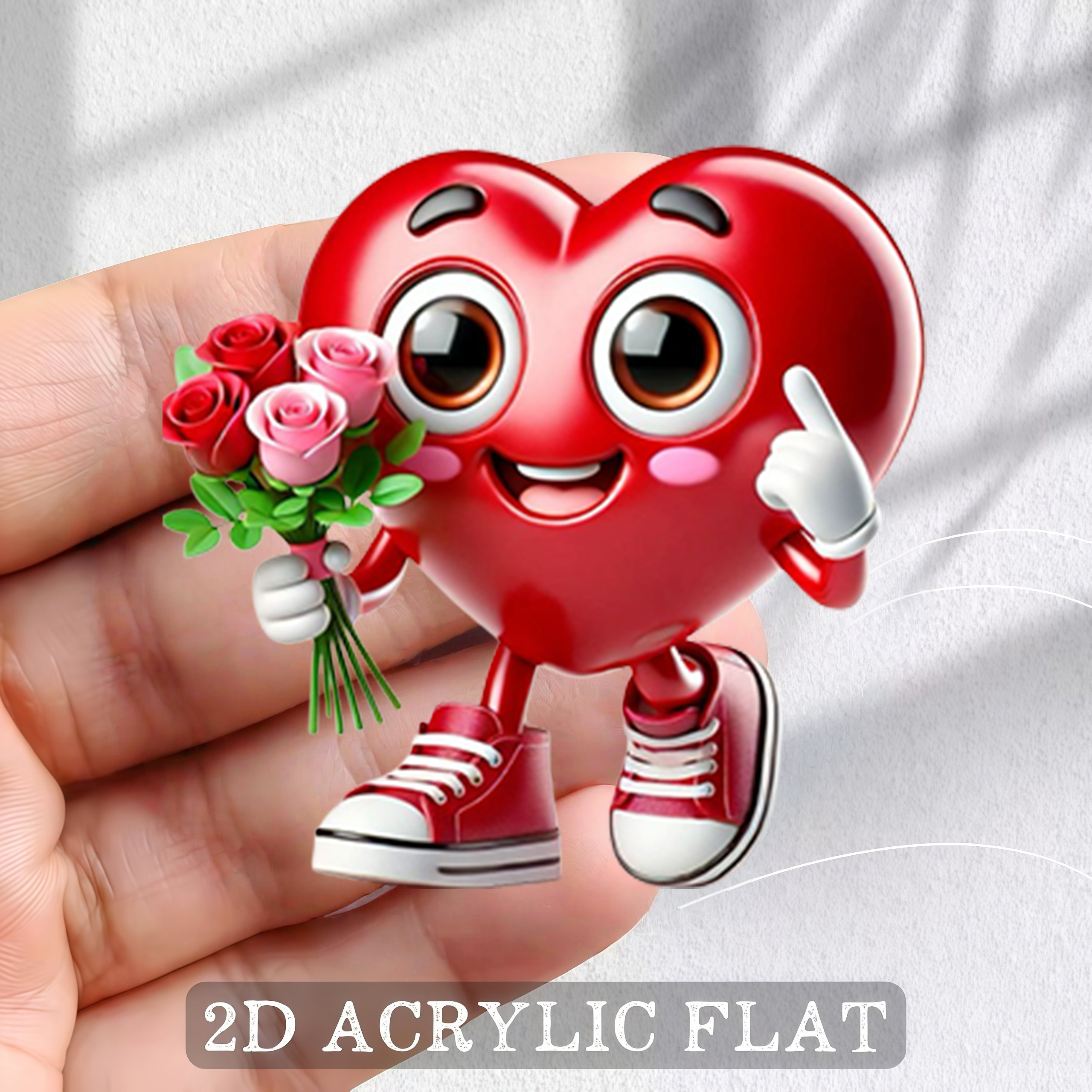 TEMU 1pc 2d Flat Printed Refrigerator Magnet Decorative Sticker, Refrigerator Magnet, Bright And Long-, Stable Adsorption And Not Easy To Fall Off,