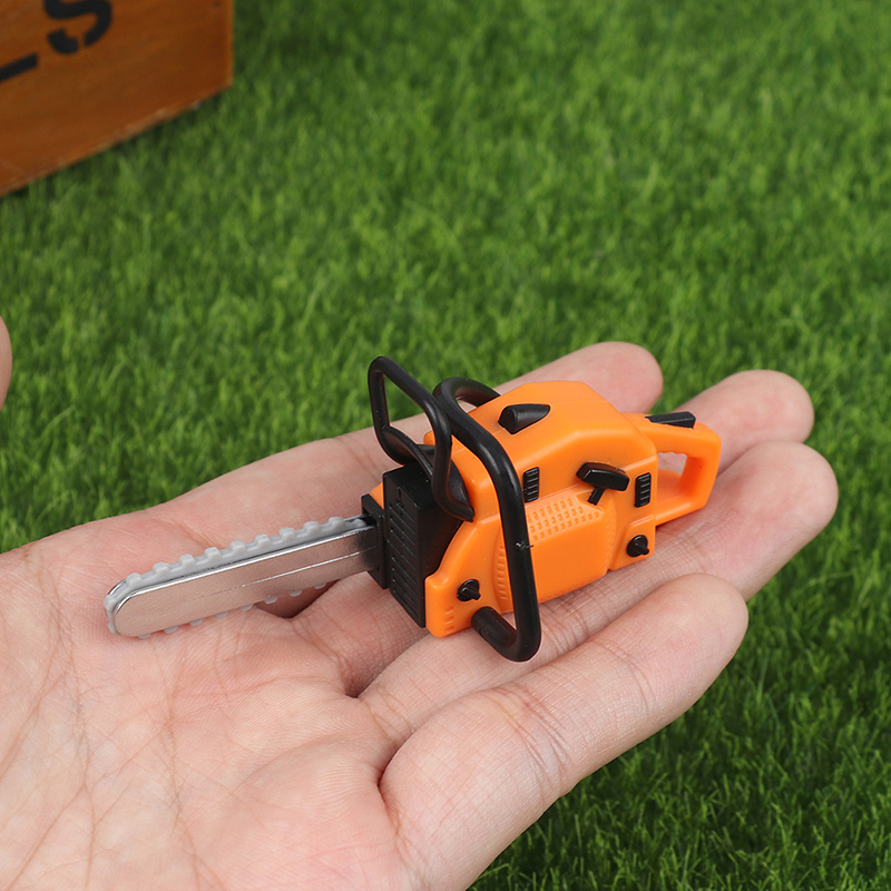 

Miniature Chain Saw Model - Blue/yellow, Garden Tool Decor & Photography Prop, Perfect Gift For Hobbyists