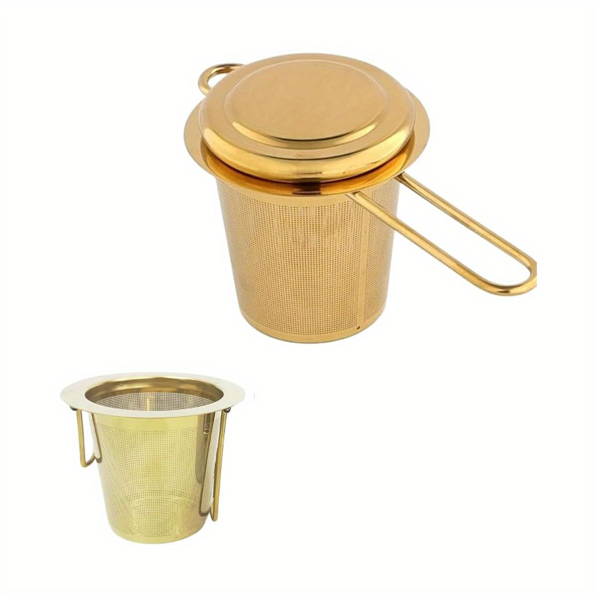Infuseur à Thé En Acier Inoxydable - 2 Pièces Avec Poignée Télescopique, Filtre Fin Pour Thé En Vrac, Idéal Théière, Mug Ou Tasse