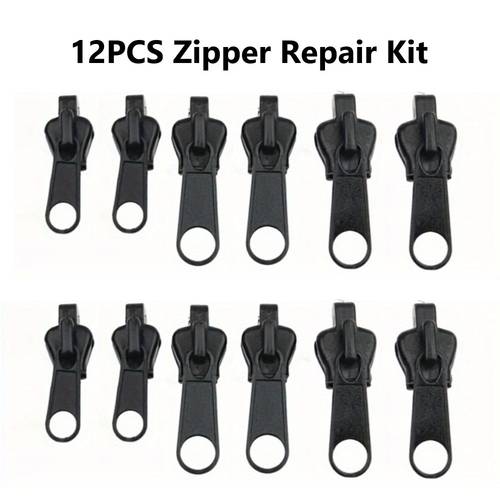 fix your damaged zipper quickly with this 12pcs universal zipper repair kit that in sizes