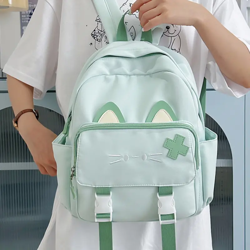 a lightweight new student backpack a cute cat - Temu Bahrain a lightweight new student backpack a cute cat - Temu Bahrain