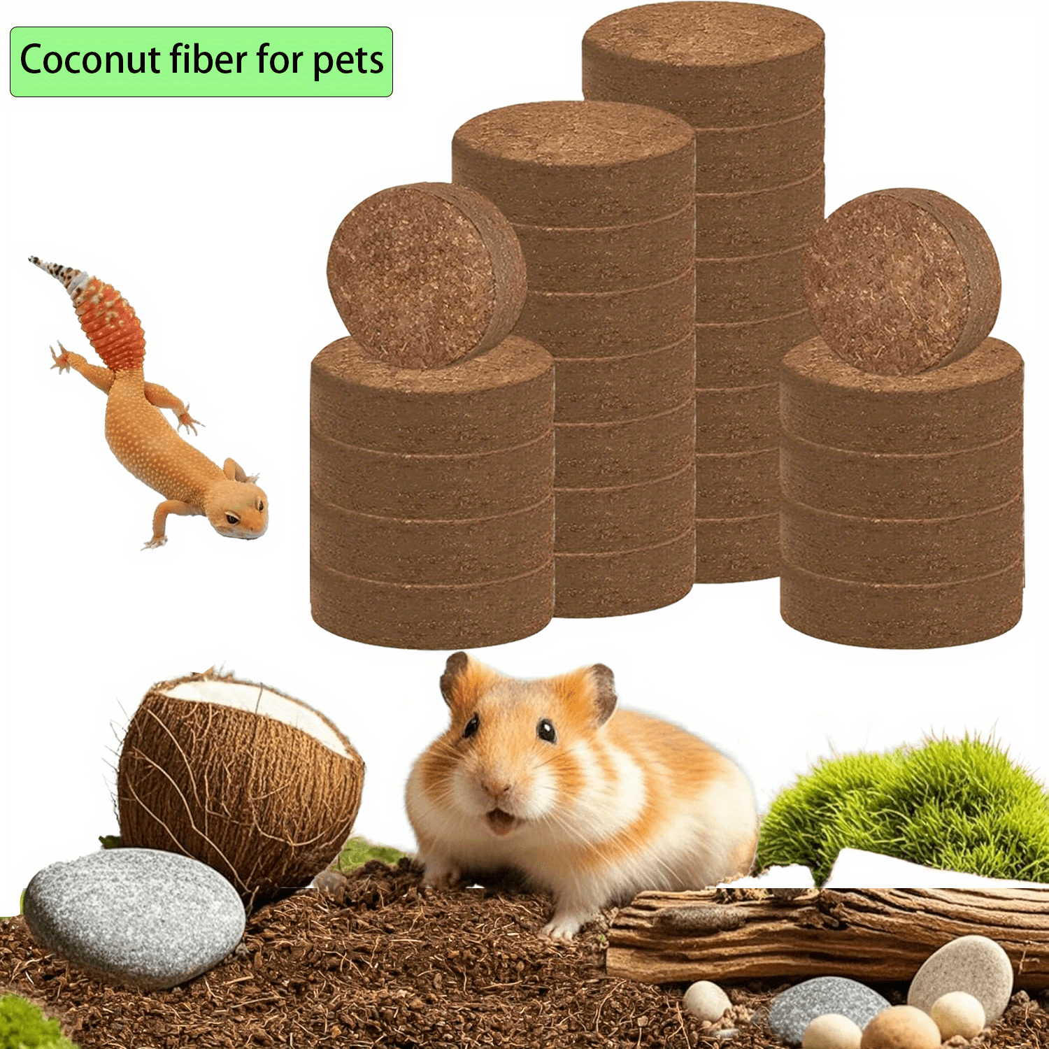 3cm coconut coir brick warehouse planting compressed coconut