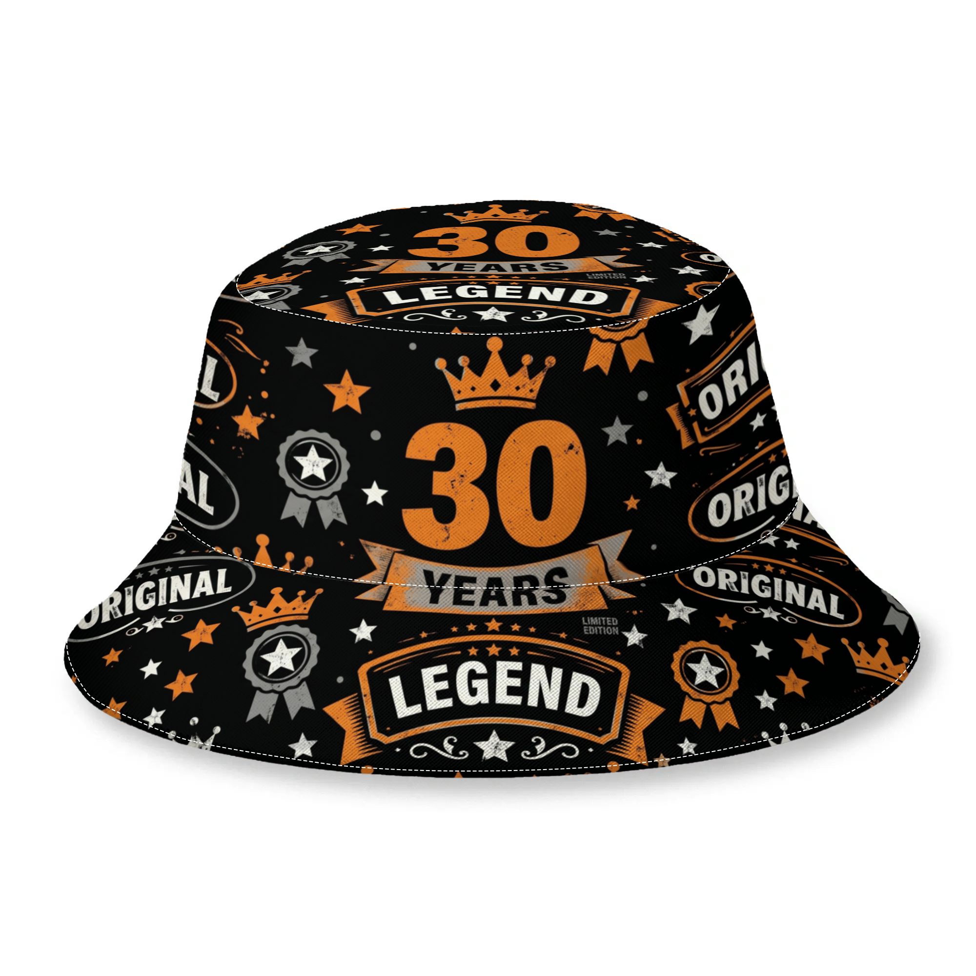 TEMU 1pc Years 30th Birthday Gift Bucket Hat Autumn Spring Hat Bucket Hat For Men Women Novelty Bucket Hat