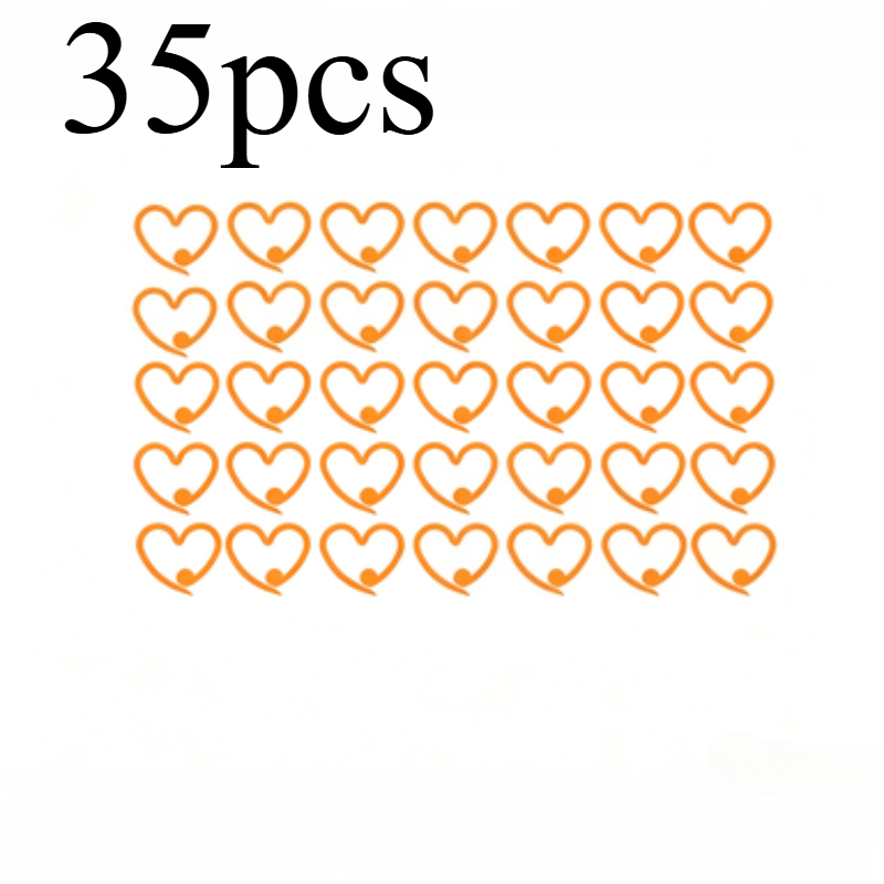 TEMU Lot de 35 marqueurs de mignons de cœur, anneaux de à extrémité ouverte pour crochet, n'accrochent pas le fil et n'abîment pas tricoté. Petit