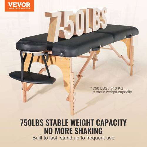 profional wide massage table 30 w heavy duty folding massage table 8level height adjustable facial salon tattoo bed portable spa table with headrest hand pallet carrying bag 750lbs
