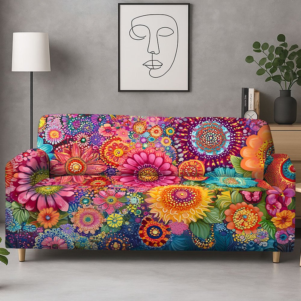 TEMU 1pc Of Sofa Cover Featuring A Design, Hides , Great Elasticity For A , Is Durable And Scratch-resistant For Cats, Machine Washed Without Losing