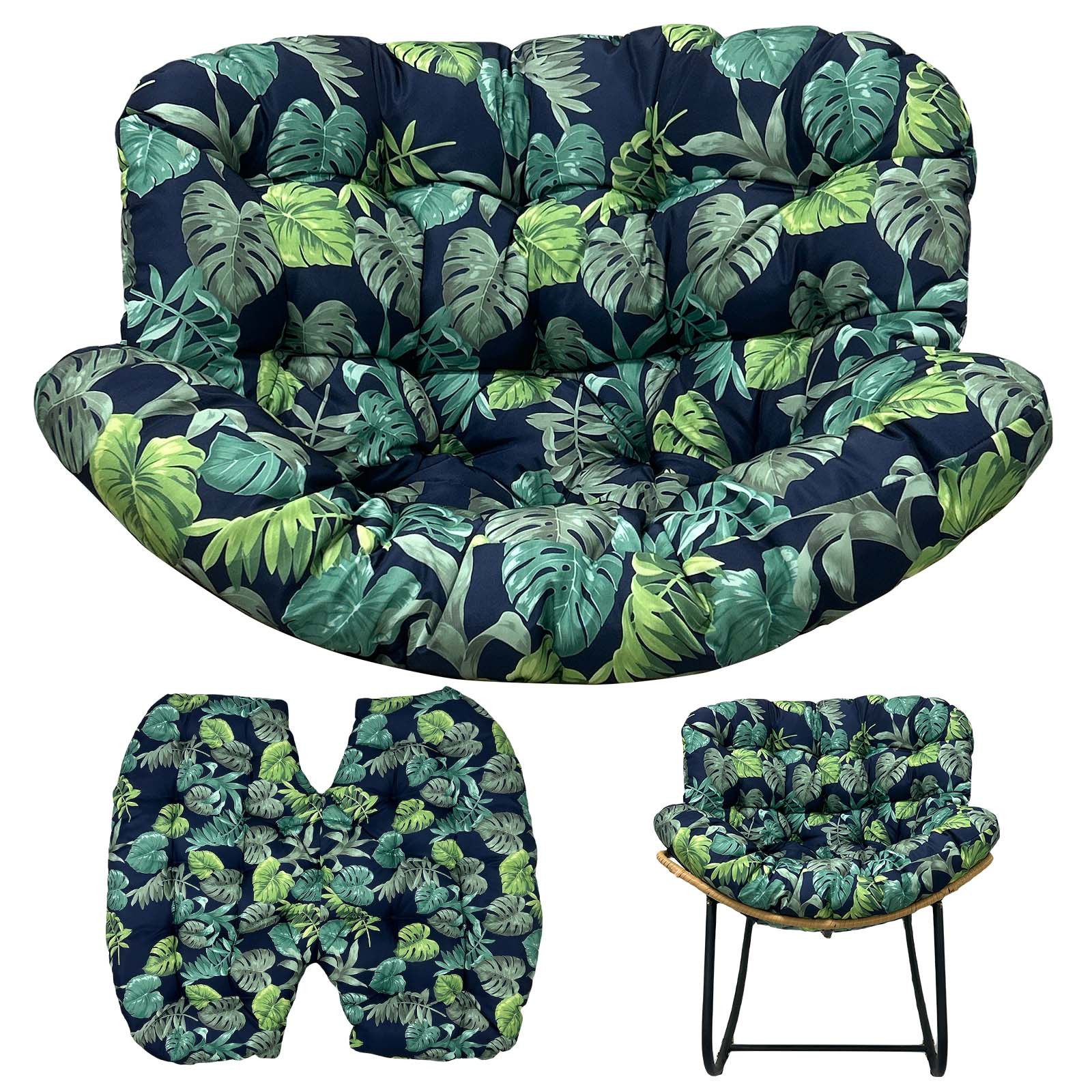 Image of Hang Cushion, Outdoor Courtyard Cushion. Made Of 300d Oxford Fabric, With High Elasticity Filling - Suitable For Hanging Rocking Chairs, Rattan Rocking Chairs, Etc.