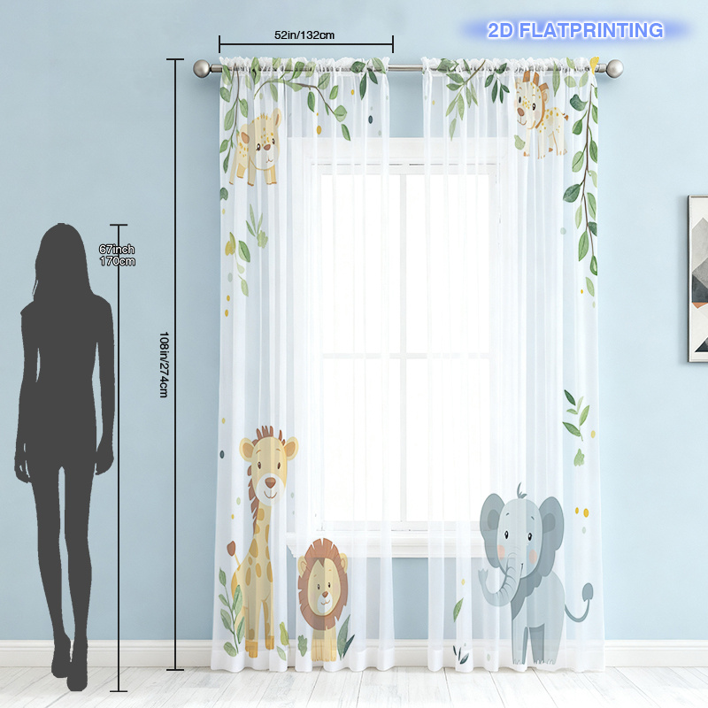 TEMU 2 Pieces Of Vibrant Window Screens Featuring Prairie Animals Are Perfect For Decorating During Christmas, Thanksgiving, Hanukkah, And Halloween,
