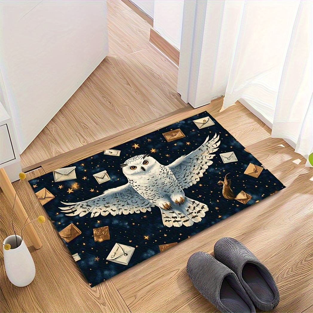 TEMU 1pc Of 's Bathroom Mat - An Absorbent Entrance Mat With A Starry Night Design, Featuring A Non-slip Surface, Perfect For Outdoor Doorways, In