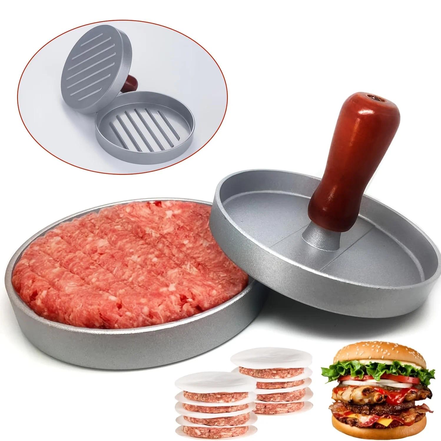 TEMU Presse à steaks hamburgers pour steak haché de et de bœuf, outil à sandwich pour steak haché, moule à steaks pour petit-déjeuner