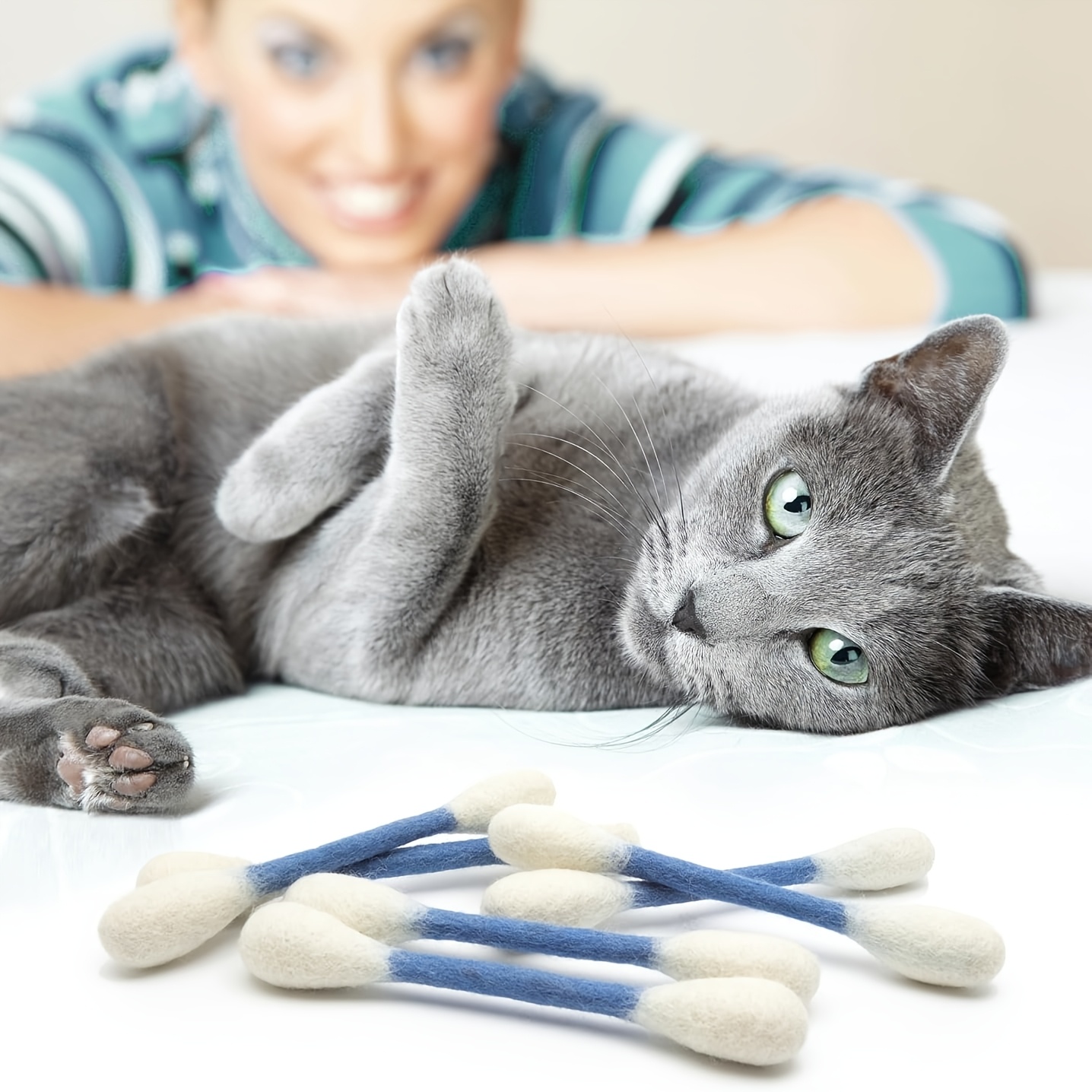 3pcs large cat wands interactive kitten toys durable chew toys for pets suitable for cat training and entertainment without battery Product details 3
