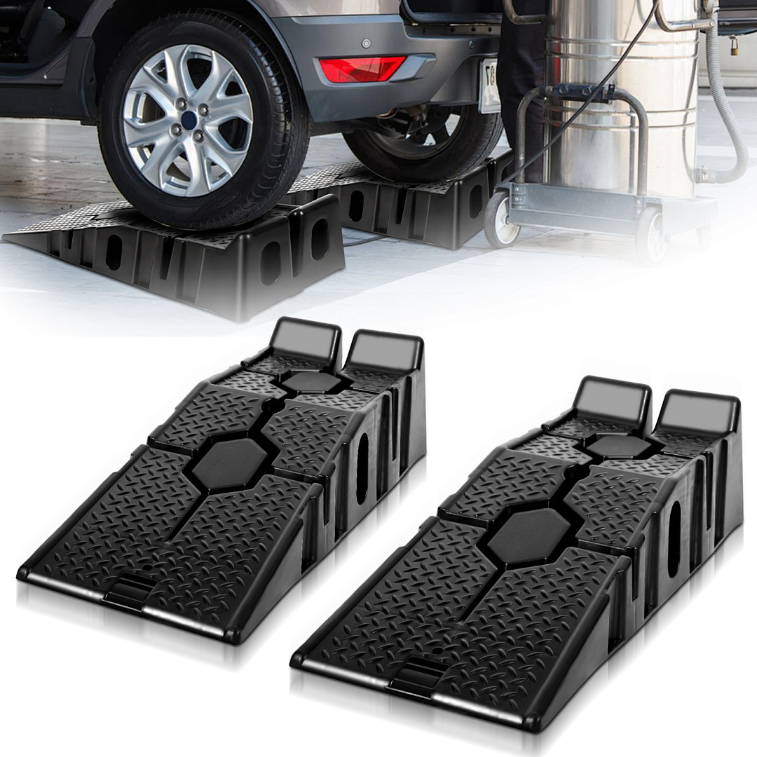 2x rampes daccès en plastique 3   rampes à marche rampes délévation plateforme de chargement moto   voiture camping-car remorque robuste rampe rampes antidérapantes