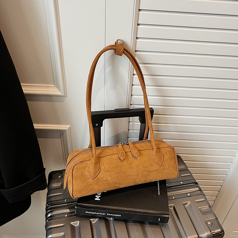 womens vintage baguette purse elegant shoulder bag zipper Temu