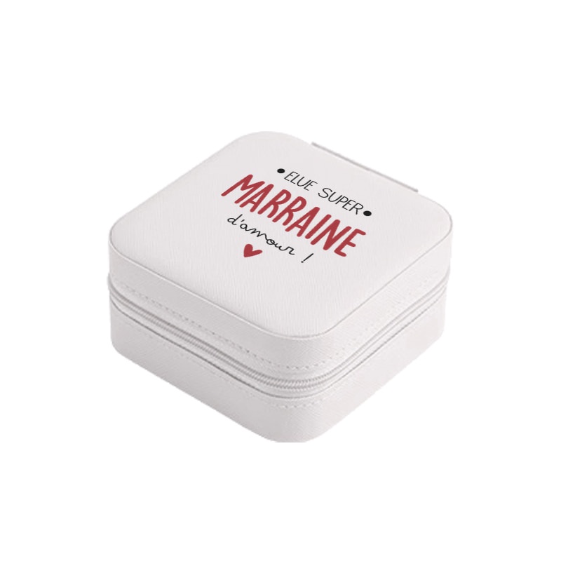 TEMU 1pc Je Possède La Meilleure du Monde Imprimé Motif Nouveau Organisateur de Bijoux Présentoir Boîte de Voyage pour Bijoux Portable de Voyage
