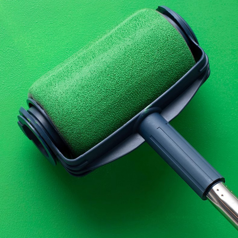 TEMU A Set Of Large Self-priming Roller Brushes With Extension Rod - Ideal For Latex Paint And Wall Paint, Smooth And Coverage. , -inch Roller From