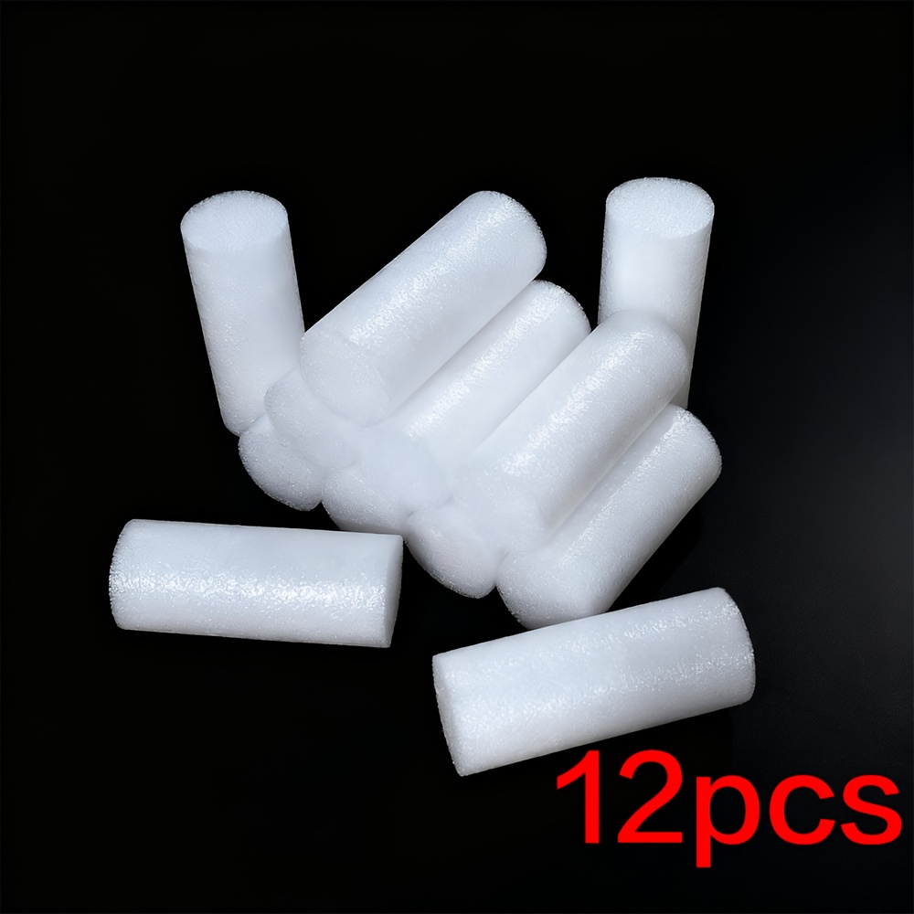 TEMU 5pcs/12pcs White Cylindrical Craft Foam, Suitable For Diy Crafts, Modeling, Floral Arrangements, And Gemstone Displays. Heavy-duty Lightweight