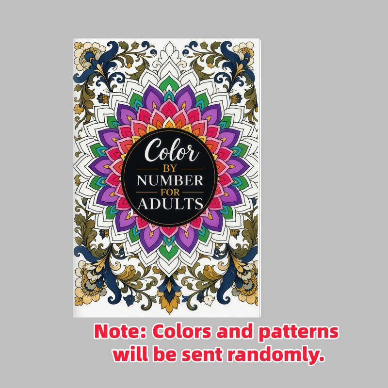 TEMU 60-page Anyzoo Adult Coloring Book Suitable For Adults & - Mandala, Flower & Pages With Stress Art Activity Book, Random Patterns For Coloring