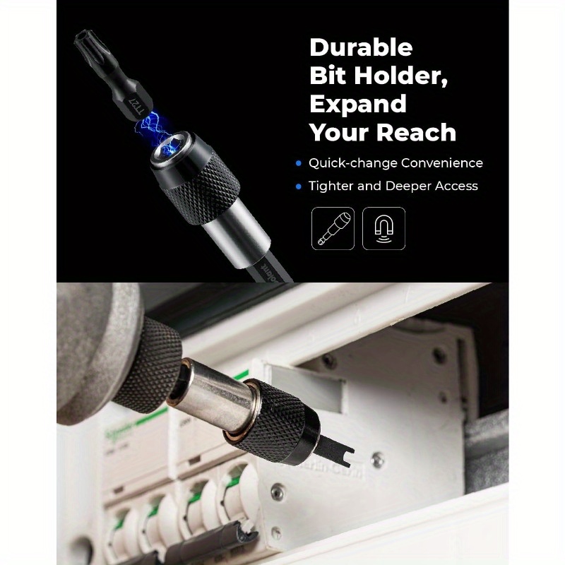32pcs     set with tamper-proof screwdriver bits, torx/hex/phillips/flathead/ /spade/hex key - heavy-duty impact drill compatible, 1/4 adapter & release tool - for professional & diy projects - organized case included - compatible with electric/impact drivers - ideal for locks, cabinets, appliances, electronics - tamper-resistant screwdriver bits - no power required -   32pcs set with triwing spanner for   - durable construction for Product details 4