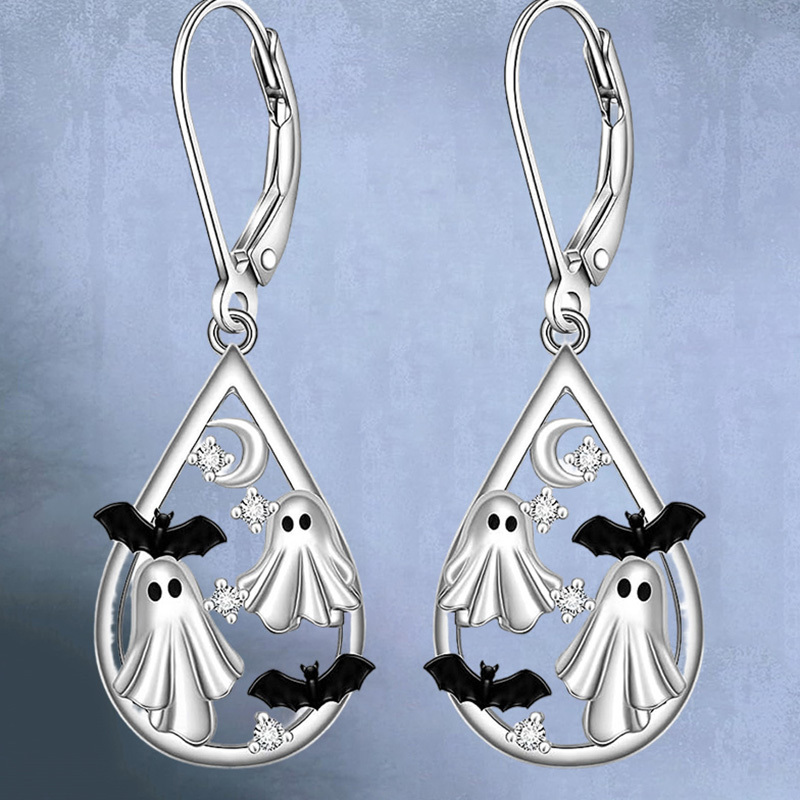 TEMU Adorable Halloween -themed Earrings, Uniquely Designed For Parties, Perfect As Commemorative Jewelry, And A Versatile Exquisite Gift For