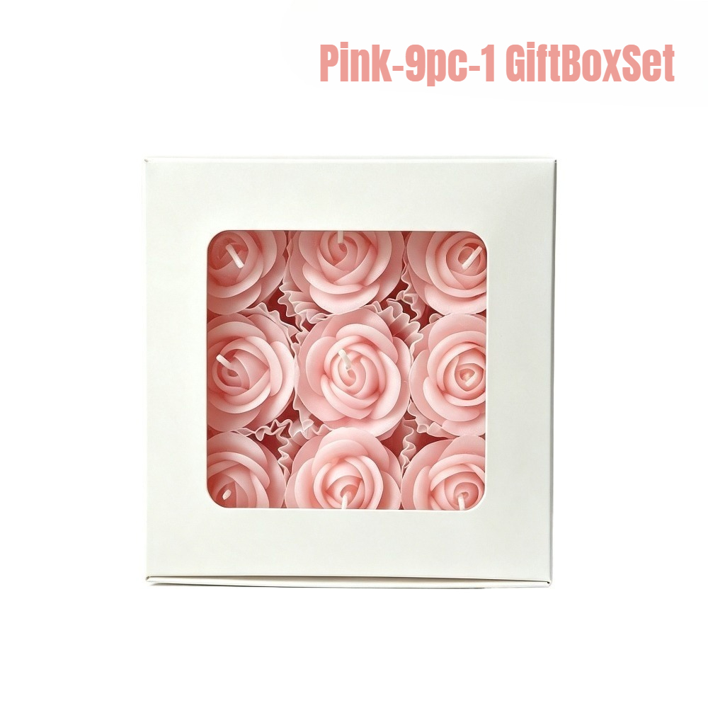 TEMU Floating Rose Candles Scented Soy Wax Flower Floating Tealight Candles For Wedding Bridal Shower Pool Party Valentines Day Home Table Decor