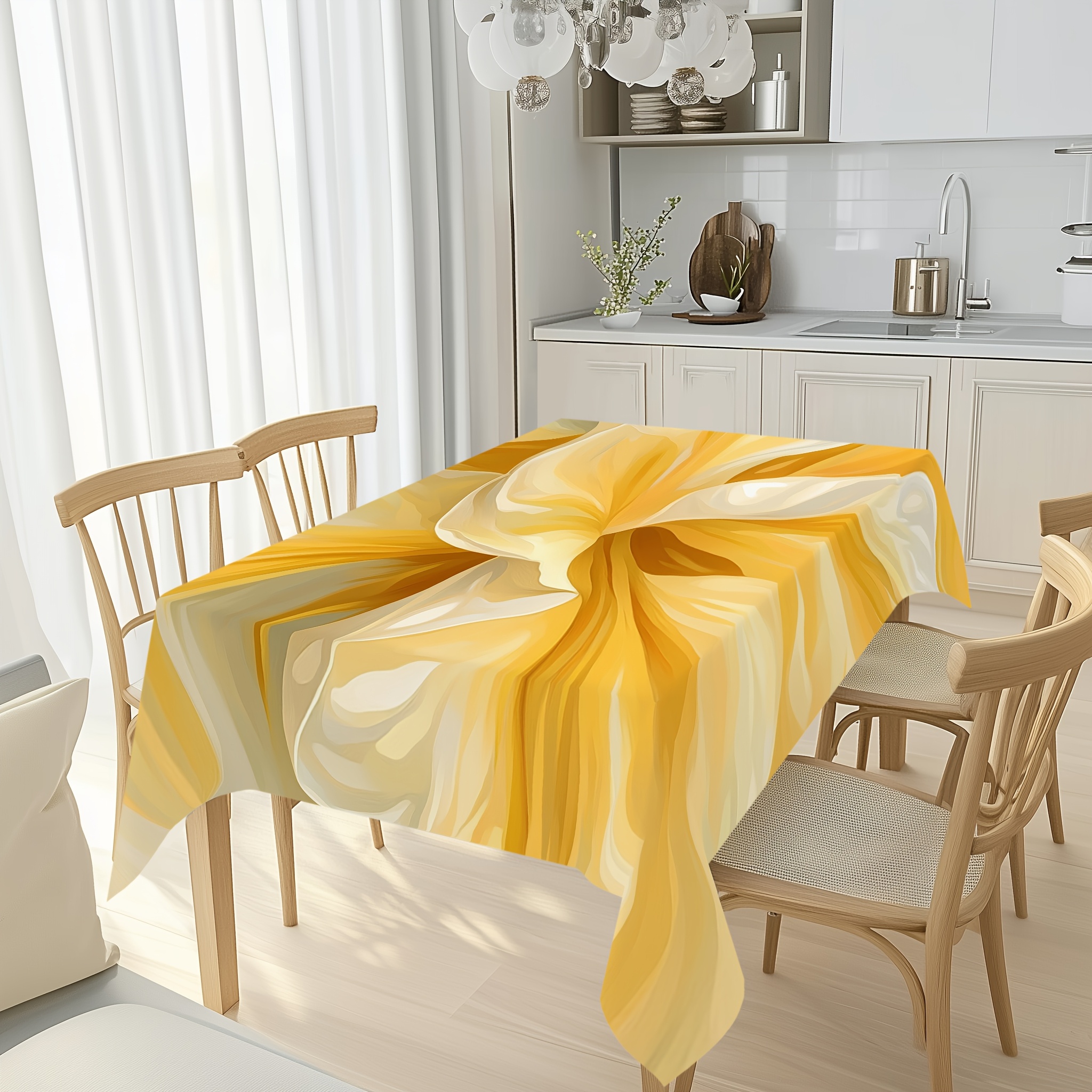 1pc 2d flat tablecloth breakfast lunch dinner banquet multifunctional easy elegant abstract   decorative pattern rectangular or square durable easy to clean household restaurant tablecloths office desks coffee tables mats