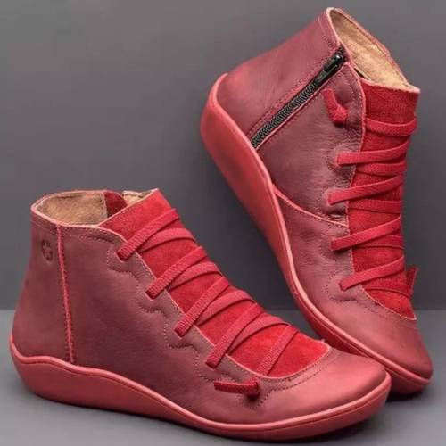 loose wide headed high top boots multi layer elastic strap side zipper lazy flats long walking non daily casual womens boots women shoes