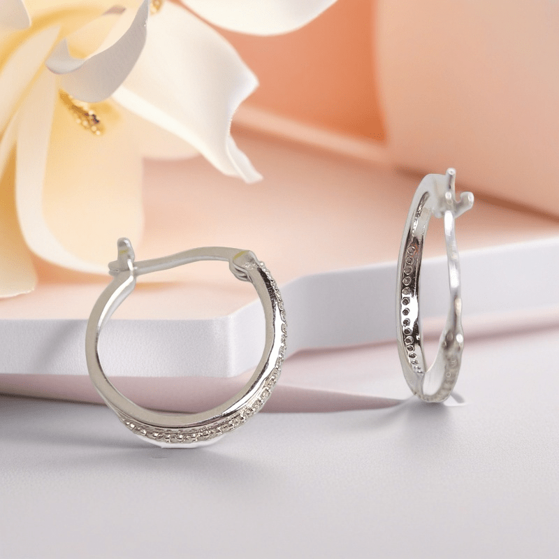 2.07G Moissanite Link Earrings, S925 Silver, Unisex