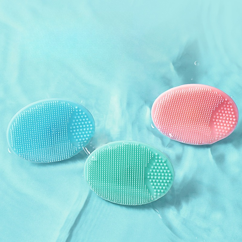 3pcs Mixed-color Hair Care Magic Tools For Shampooing. Silicone Face Brush For Bathing. Mud-like Scrubber Brush For Use During Showering