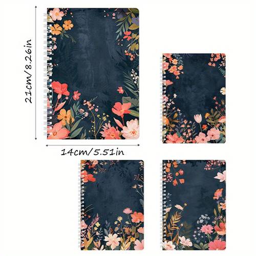 4pcs this notebook is designed of flower and with a of and an ideal for travel planning office study essentials gift