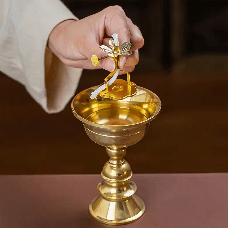 1pc elegant golden candlestick with adjustable wick heavy duty candle holder ideal for home office wedding or hotel table decor compatible with standard candles decorative and functional candlestick