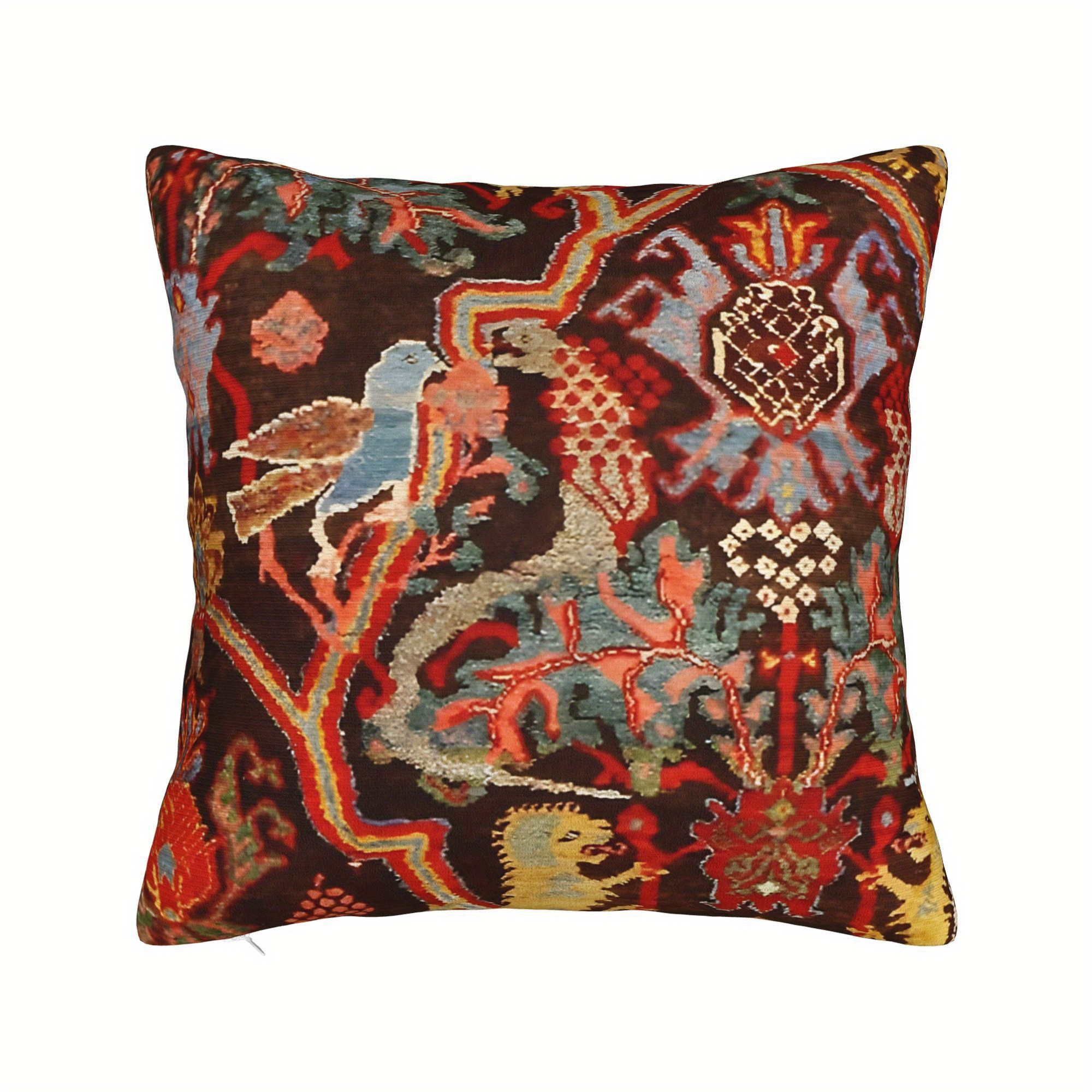 TEMU Vintage Persian Bidjar Decorative Pillowcase For Sofa Covers