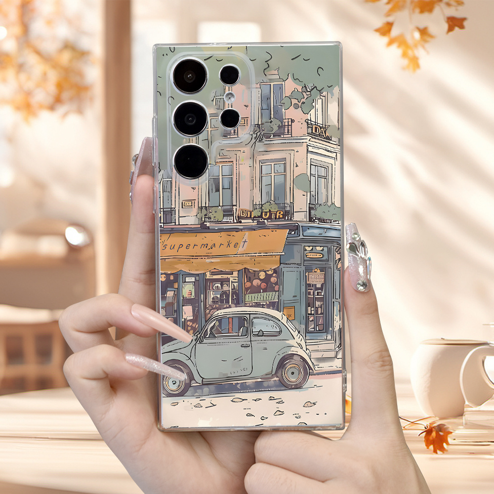 TEMU Stylish Patterns Trendy And Popular Transparent Phone Cases For Men And Women, Providing A Comfortable Grip And Models Including S23, S23plus,