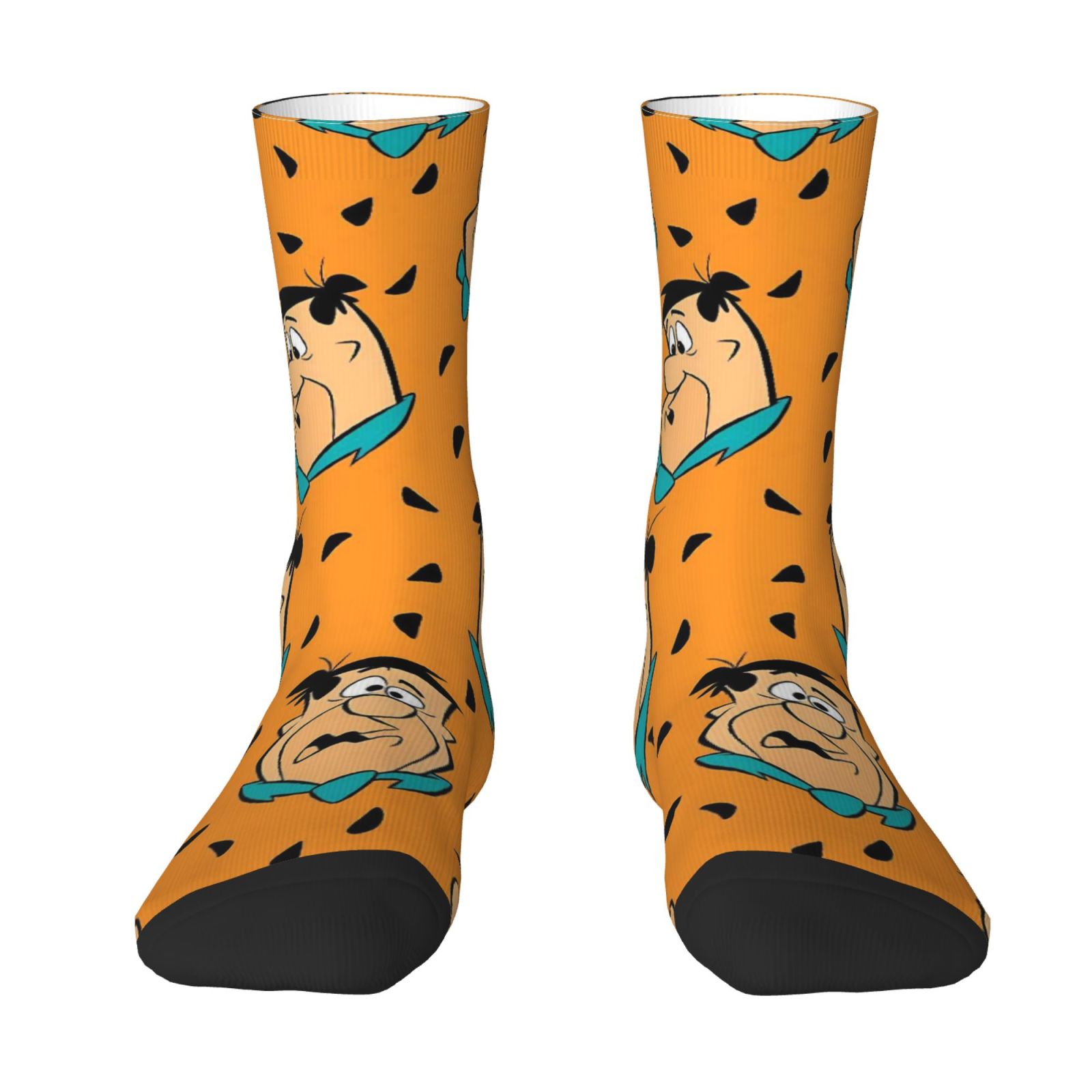 TEMU 1 Pair Novelty Men' Socks, Head Full Print Pattern, Digital Printing , Easy And Elegant Fit, Casual Wear For