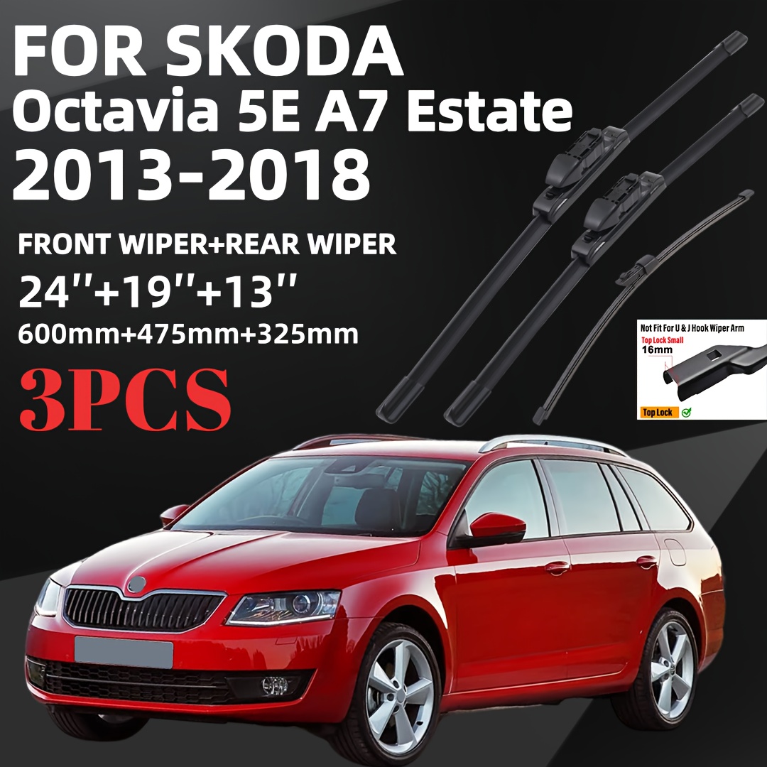 TEMU Special High-quality Oem Replacement Wiper Set For Octo 5e A7 Estate(2013-2018), In Sizes 24.0inch, 19.0inch, And 13.0inch. Suitable For Any
