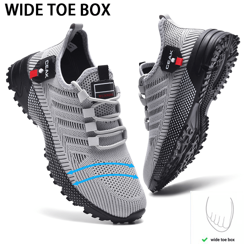 Men's Plus Size Wide Toe Athletic Training Shoes