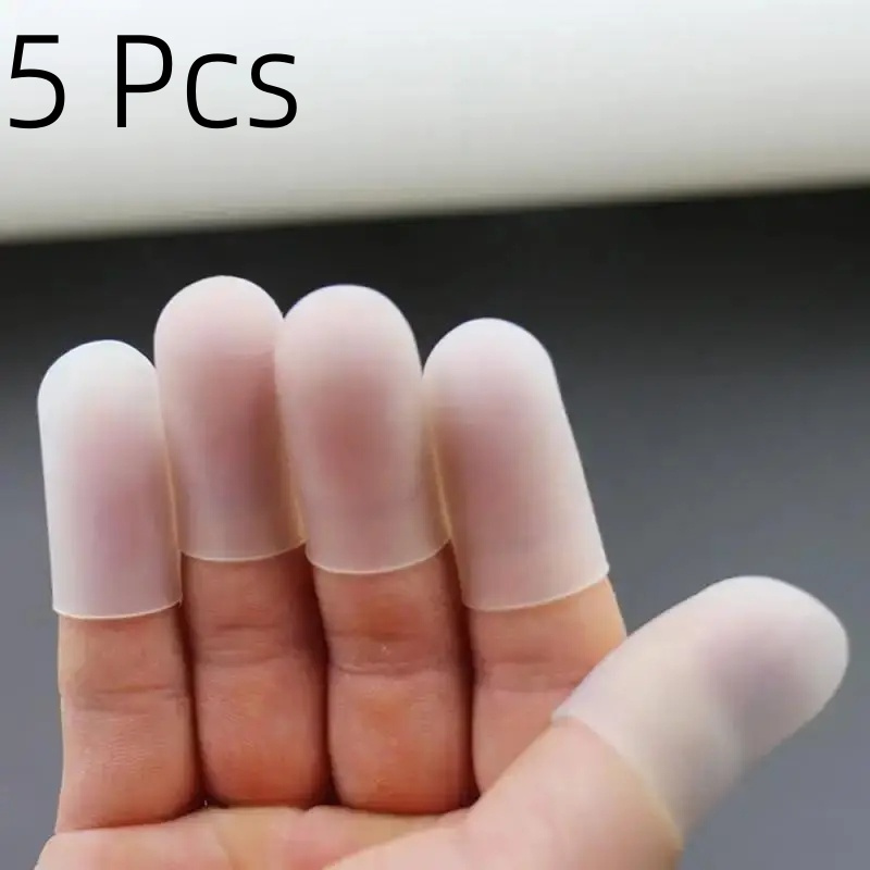 TEMU 5pcs/10pcs Finger Protectors - Adjustable, Cracked Fingers | Ideal For Writing, Anti-blister Protection | Perfect Gift For Christmas