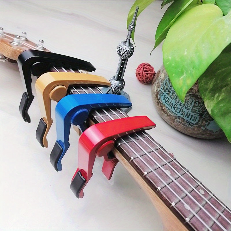 

1pc Alloy Guitar , For And Electric Guitars, , Clamping, In , , Red,